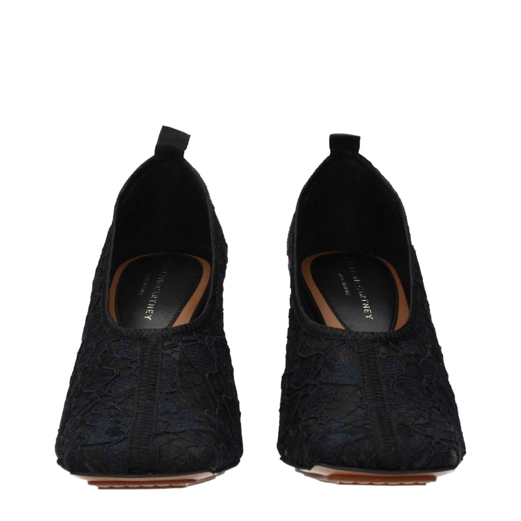 Stella McCartney Black Fabric High Heel Pumps