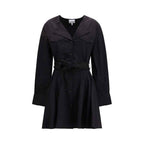 Ganni Black Cotton Casual Dress