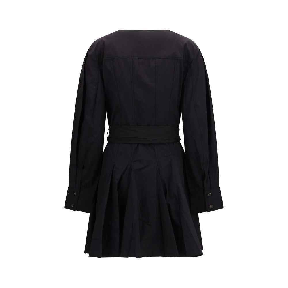 Ganni Black Cotton Casual Dress