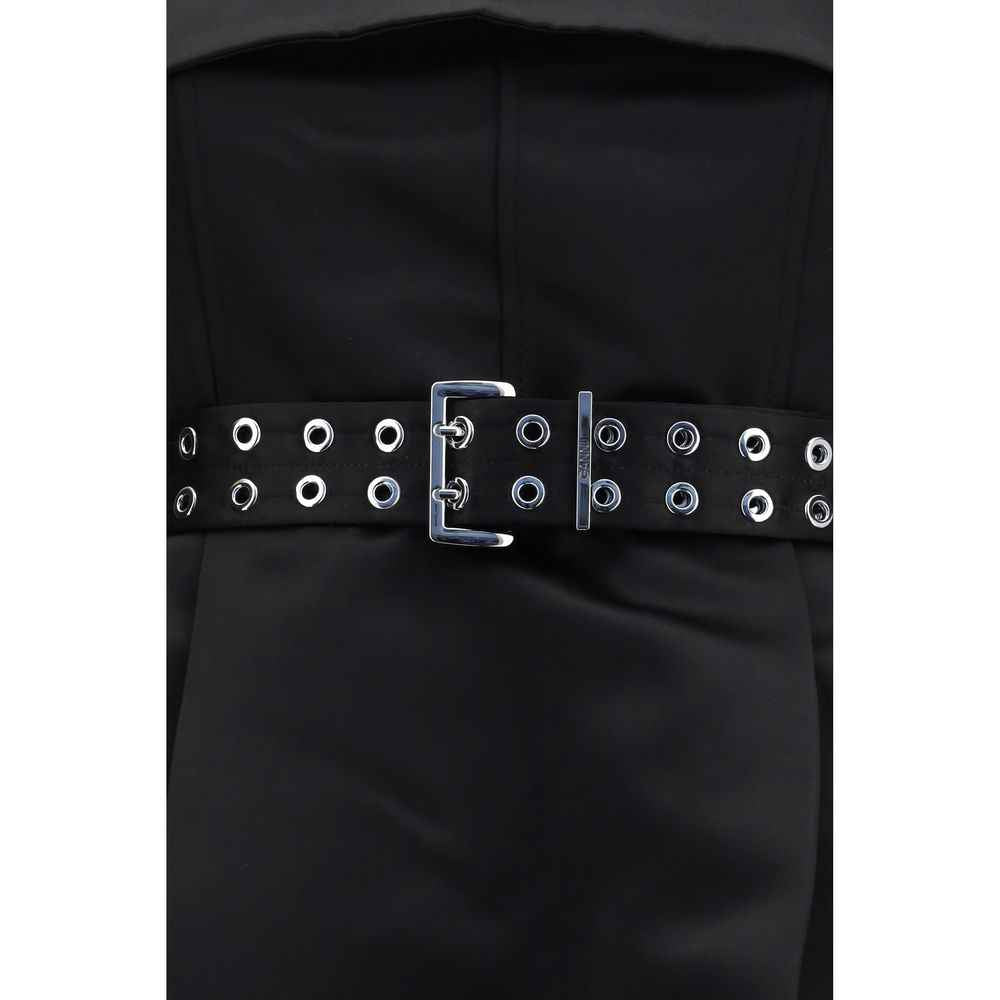 Ganni Black Polyester Casual Dress