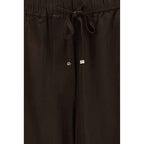 Ganni Brown Acetate Casual Pants