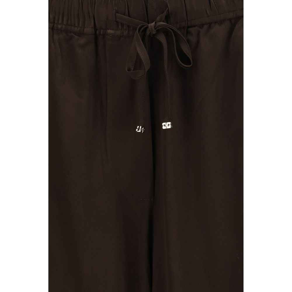 Ganni Brown Acetate Casual Pants