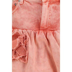 Ganni Multicolor Cotton Mini Skirt