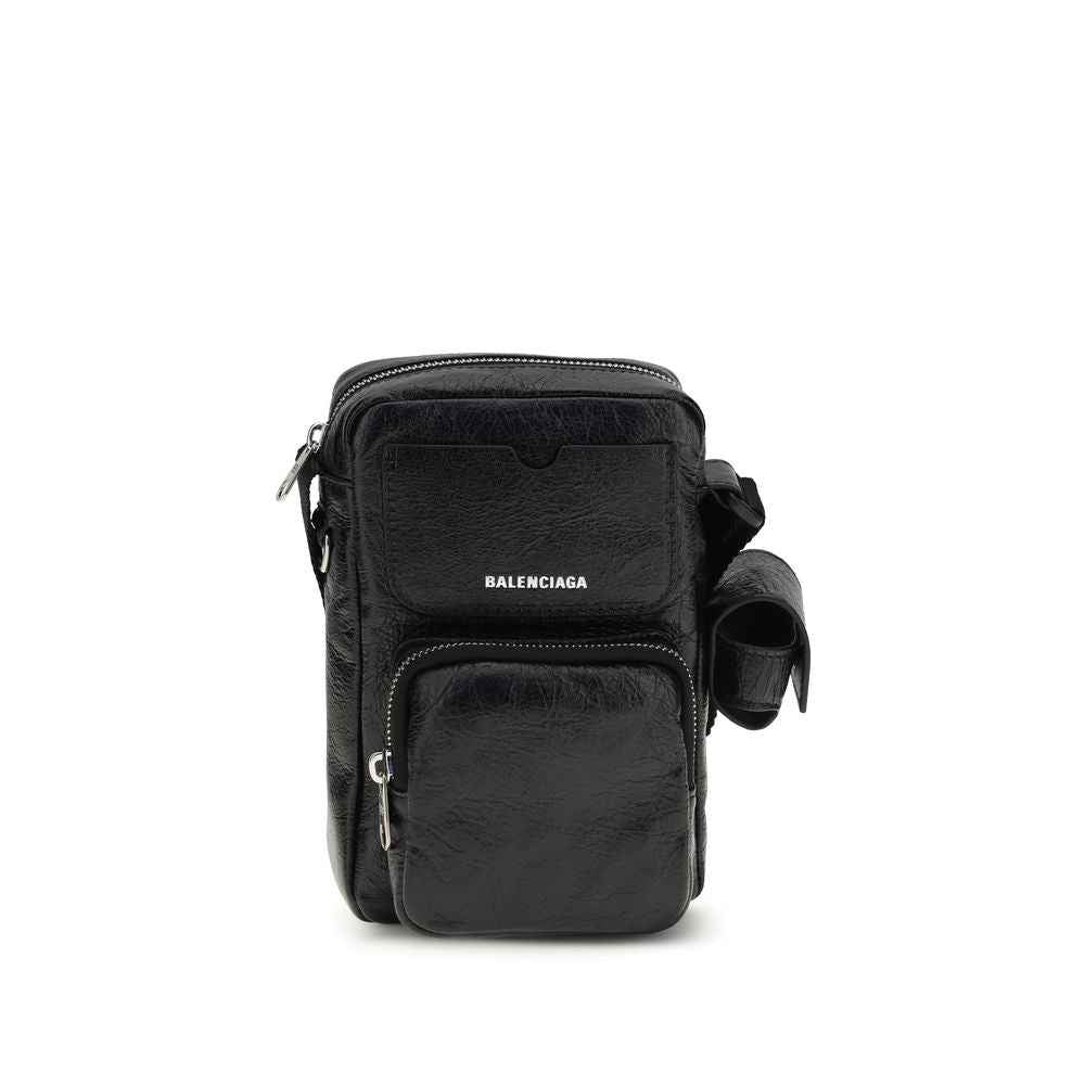 Balenciaga Black Lamb Ovis Aries Aries Shoulder Bag