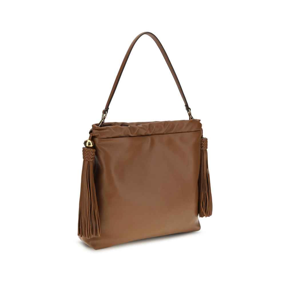 Etro Brown Lamb Ovis Aries Aries Shoulder Bag