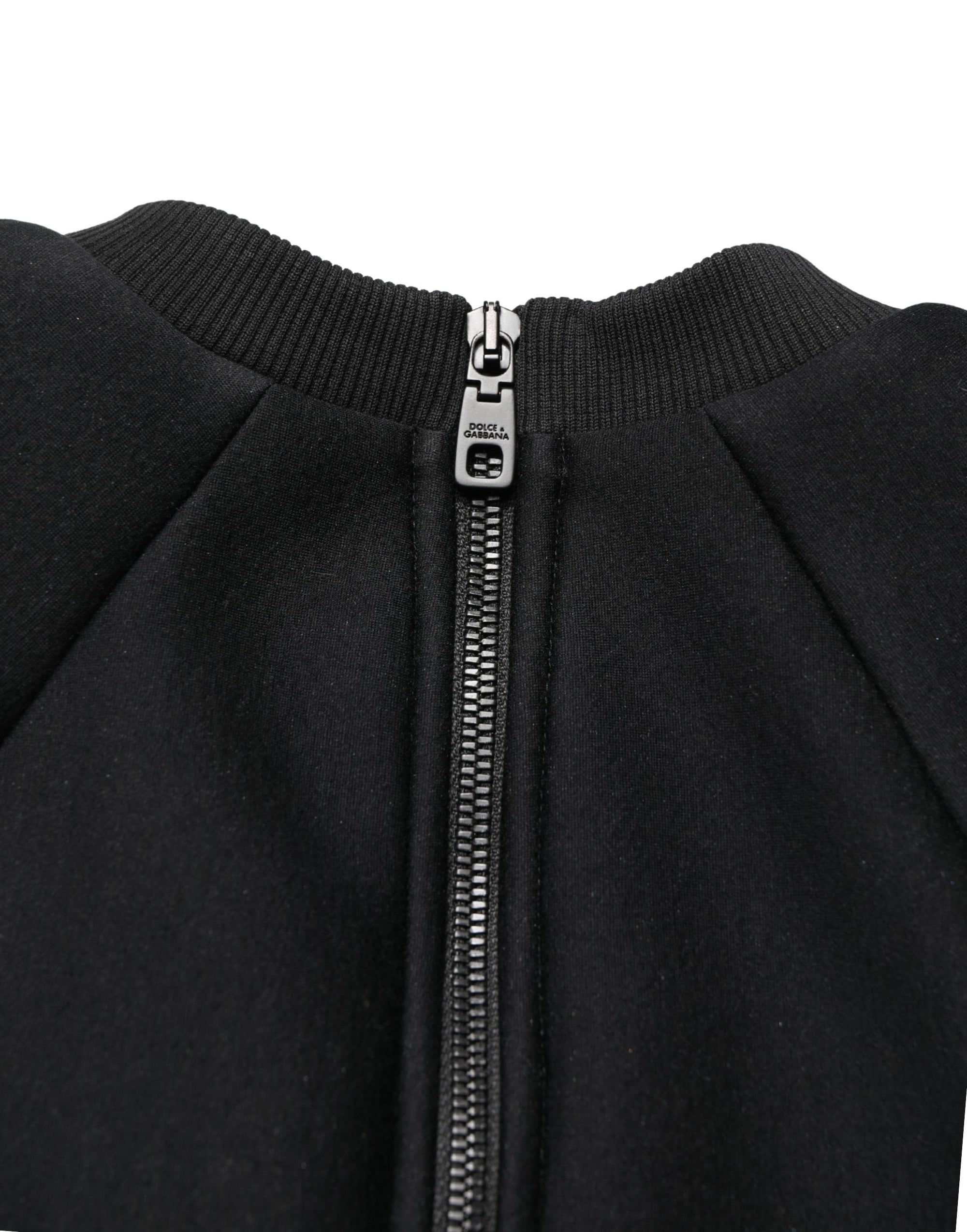 Philosophy Black Cropped ZipperBack Sweatshirt Sweater