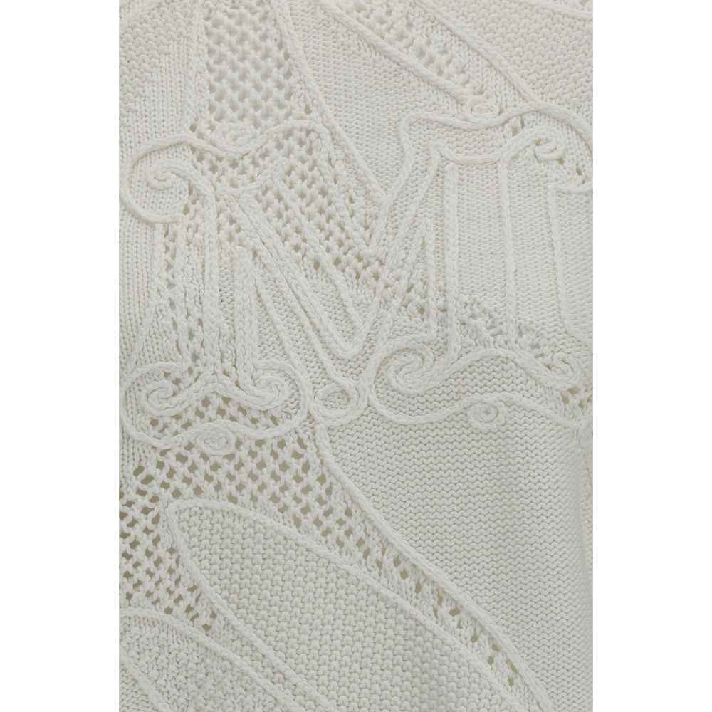 Max Mara White Cotton Sweatshirt