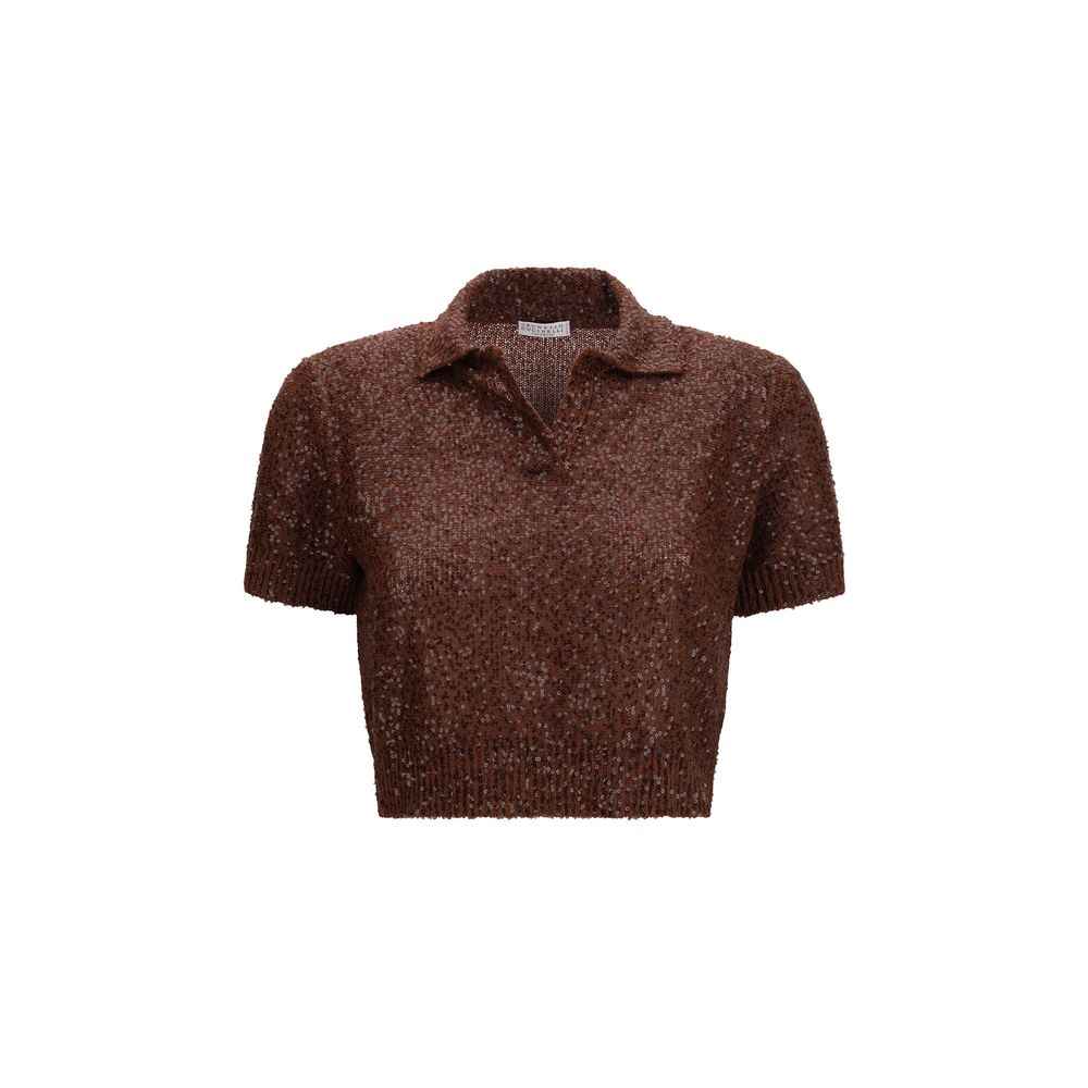 Brunello Cucinelli Bordeaux Linen Pattern Shirt