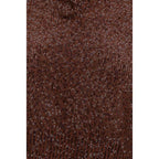 Brunello Cucinelli Bordeaux Linen Pattern Shirt