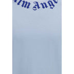 Palm Angels Blue Cotton T-Shirt