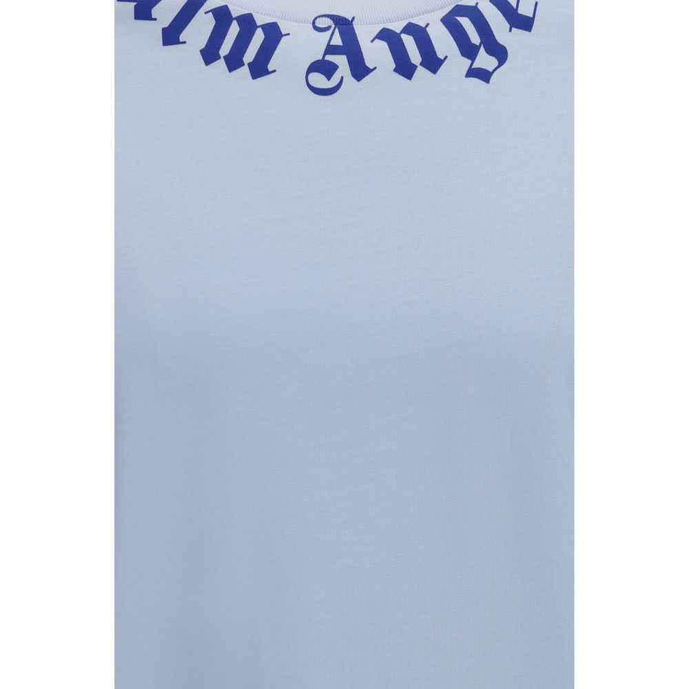 Palm Angels Blue Cotton T-Shirt
