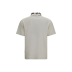 Palm Angels White Cotton Polo Shirt