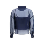 Max Mara Blue Silk Shirt