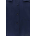 Max Mara Blue Silk Shirt