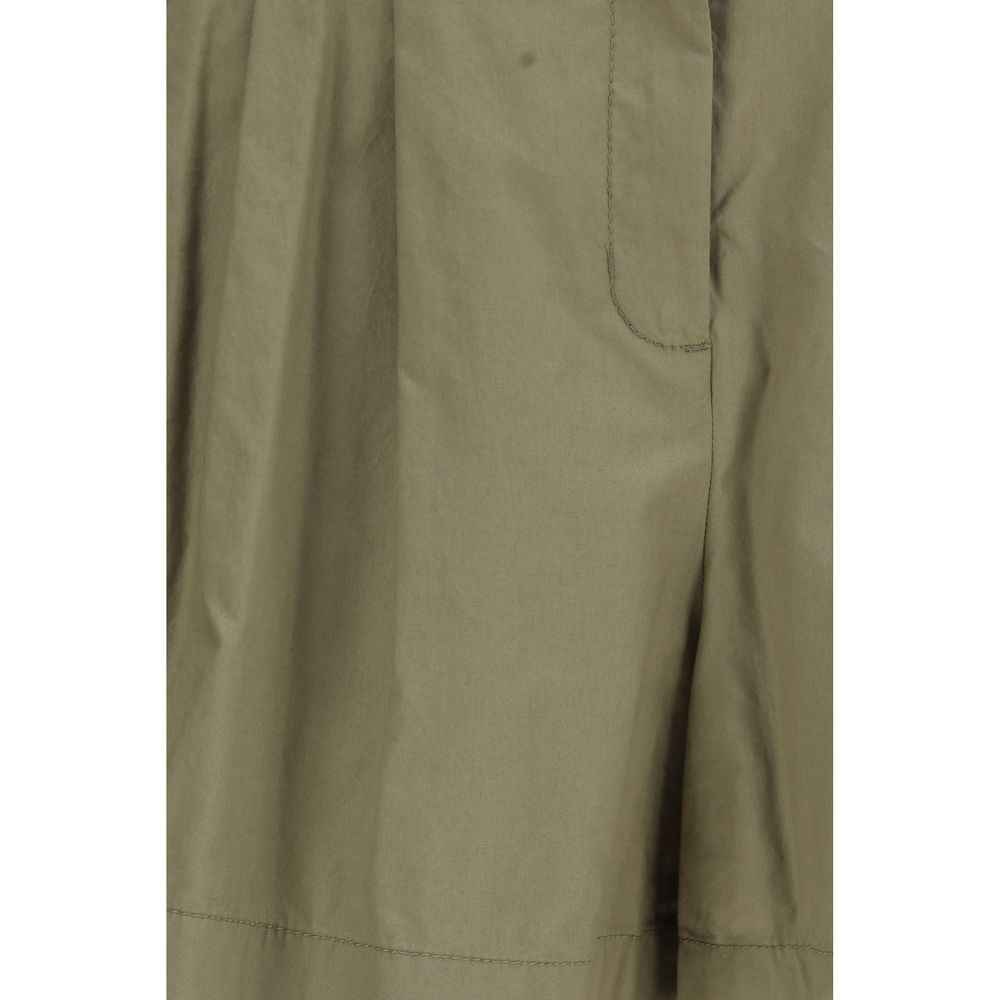 Max Mara Bicolor Cotton Bermuda Shorts