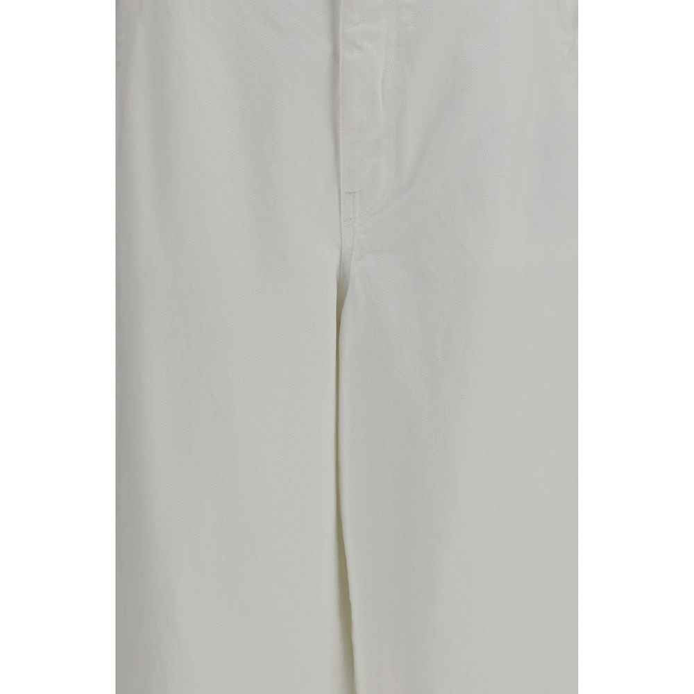 Brunello Cucinelli White Cotton Casual Pants