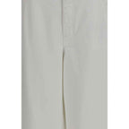 Brunello Cucinelli White Cotton Casual Pants