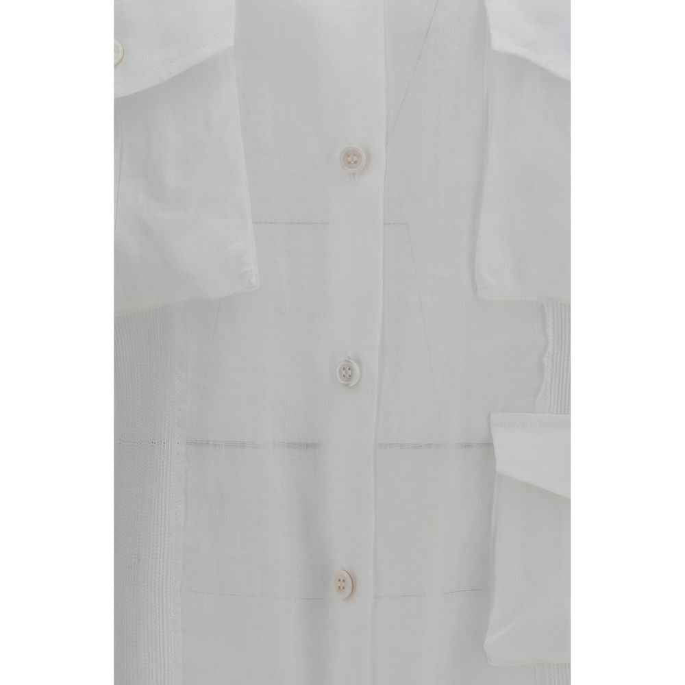 Ermanno Scervino White Ramie Shirt