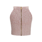 Balmain Multicolor Viscose Sleeveles T-Shirt