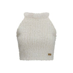 Balmain White Viscose Sleeveles T-Shirt