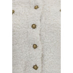 Balmain White Polyamide Cardigan