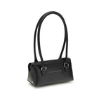 MM6 Black Calf Leather Bos Taurus Shoulder Bag