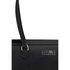 MM6 Black Calf Leather Bos Taurus Shoulder Bag