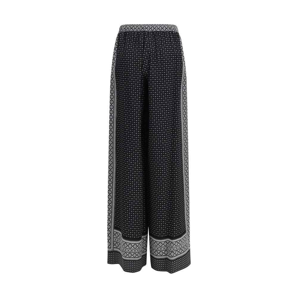 Ermanno Scervino Black Silk Casual Pants