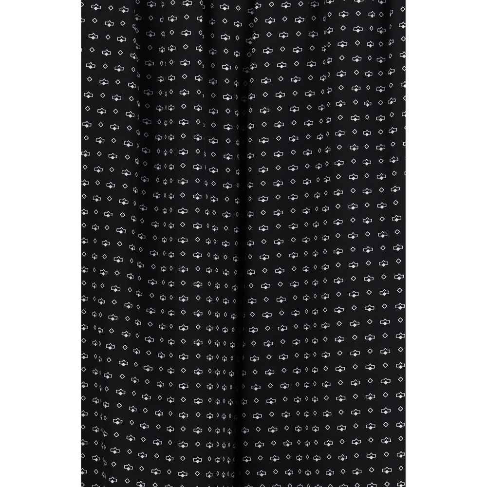 Ermanno Scervino Black Silk Casual Pants