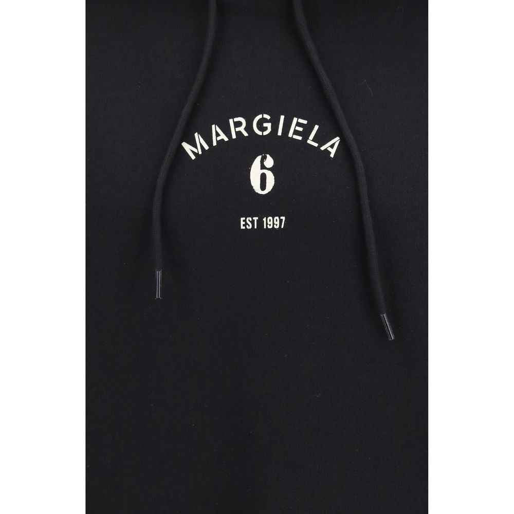 MM6 Black Cotton Sweatshirt