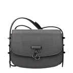 Jimmy Choo Gray Leather Shoulder Bag