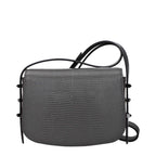 Jimmy Choo Gray Leather Shoulder Bag