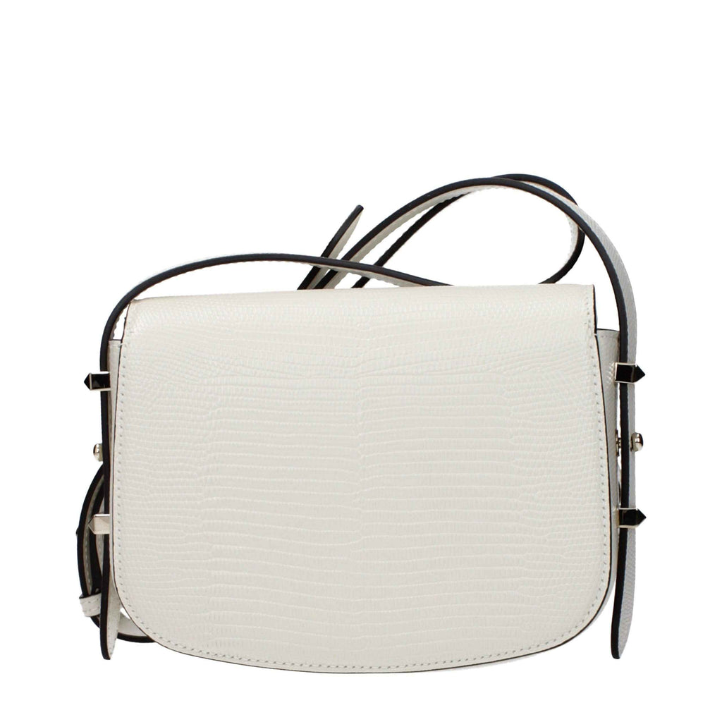 Jimmy Choo White Leather Shoulder Bag