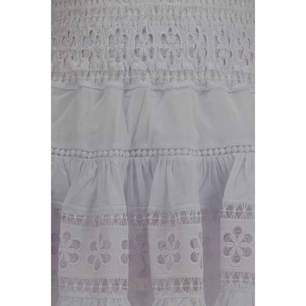 Charo Ruiz White Cotton Casual Dress
