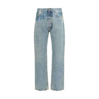 Maison Margiela Blue Cotton Straight-Leg Jeans