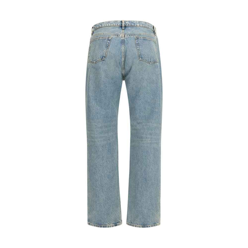 Maison Margiela Blue Cotton Straight-Leg Jeans