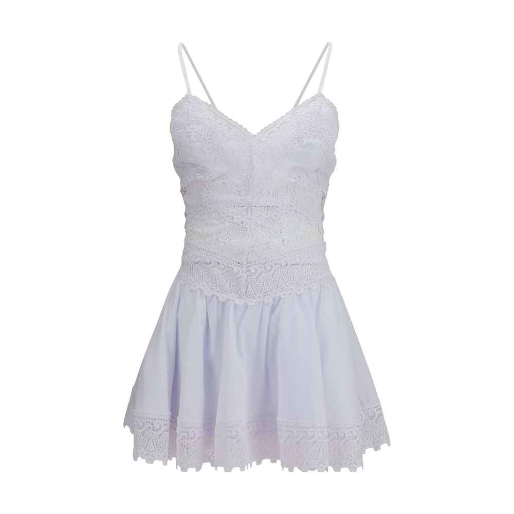 Charo Ruiz White Cotton Casual Dress