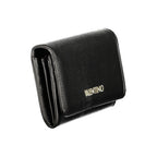 Mario Valentino Black Polyurethane Women's Wallet