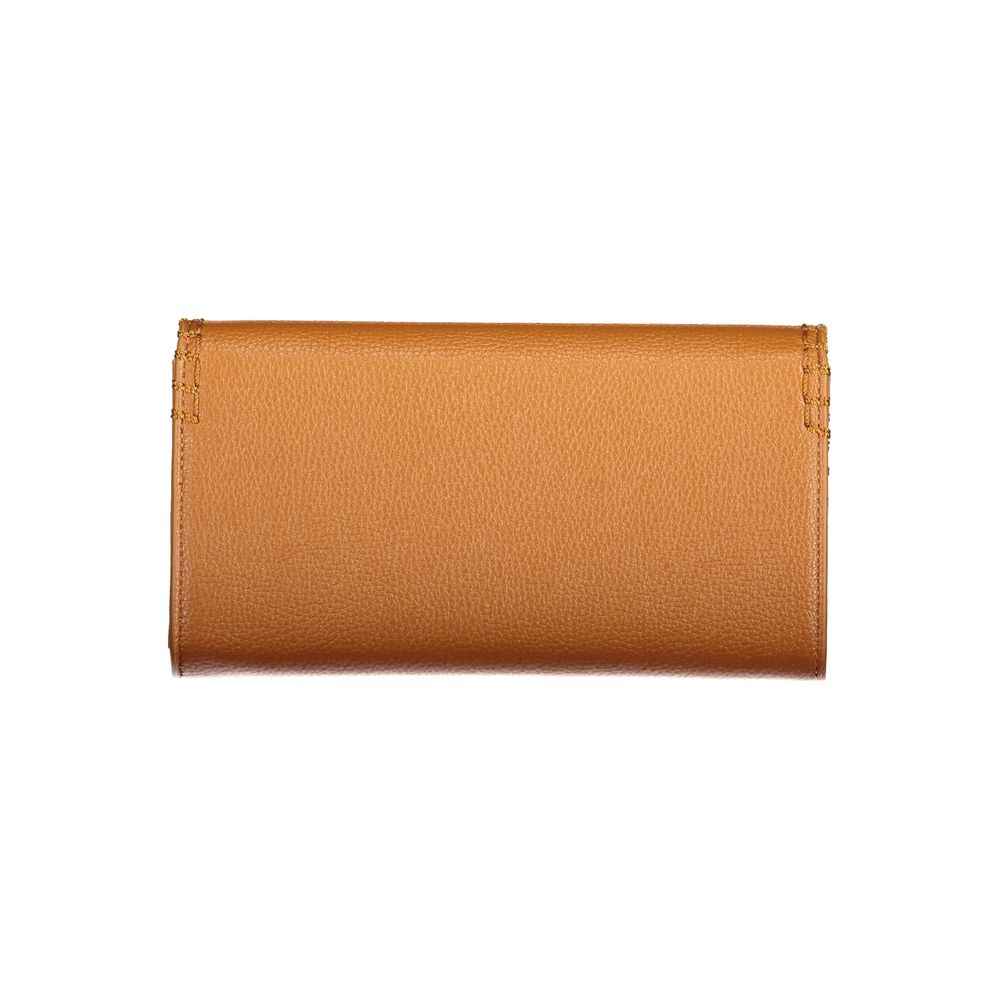 Mario Valentino Brown Polyurethane Womens Wallet