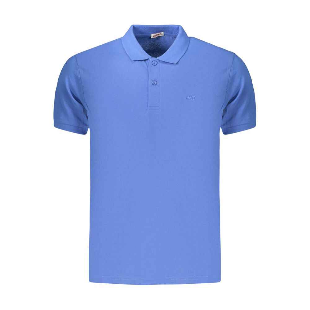 Rifle Blue Cotton Men's Polo Shirt