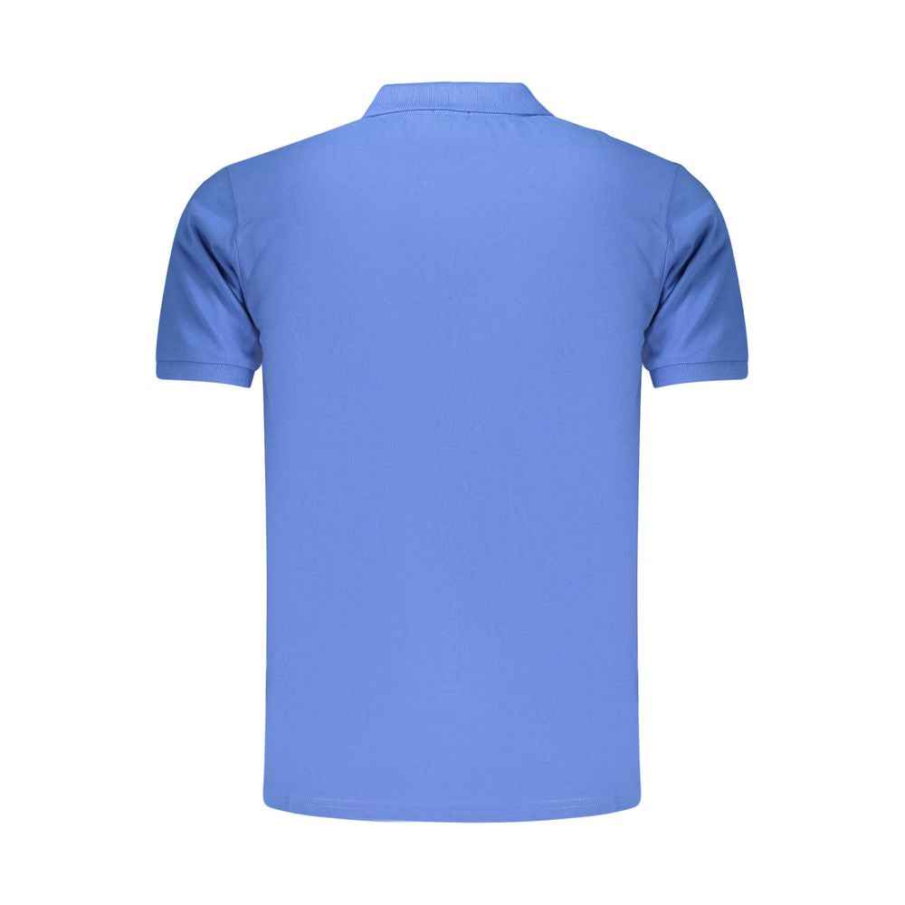 Rifle Blue Cotton Men's Polo Shirt
