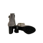 Borbonese Grey Leather Women Boot