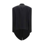 Calvin Klein Black Viscose Full-Length Jacket