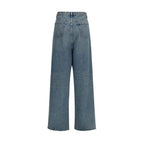 Maison Margiela Blue Cotton High-Waisted Jean