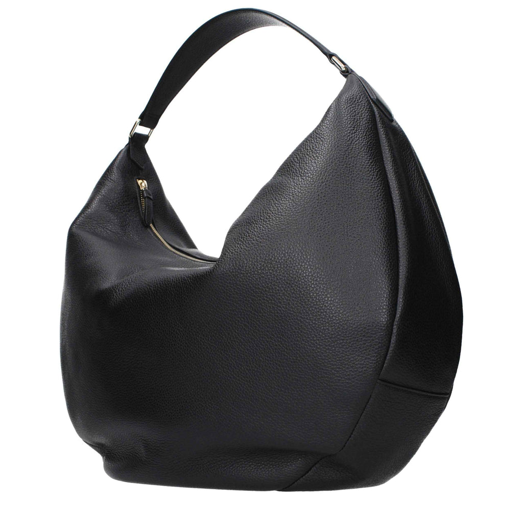 Jimmy Choo Black Leather Shoulder Bag