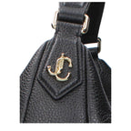 Jimmy Choo Black Leather Shoulder Bag