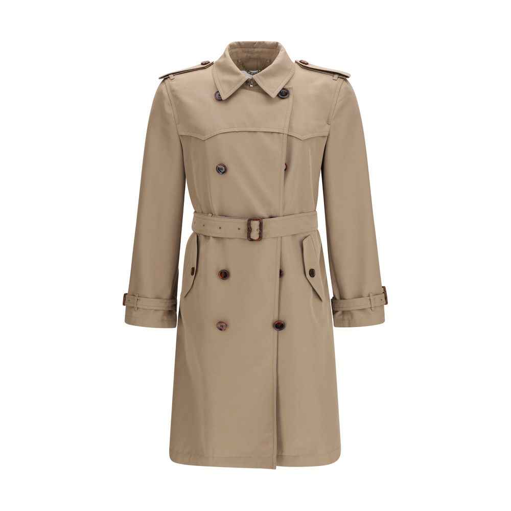 Burberry Brown Silk Trench Coat