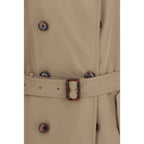 Burberry Brown Silk Trench Coat