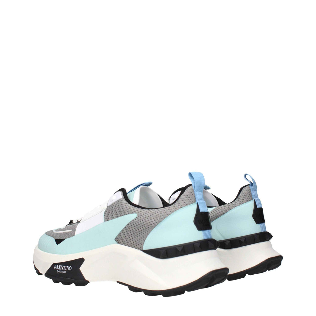 Valentino Garavani Gray Fabric Athletic Sneakers