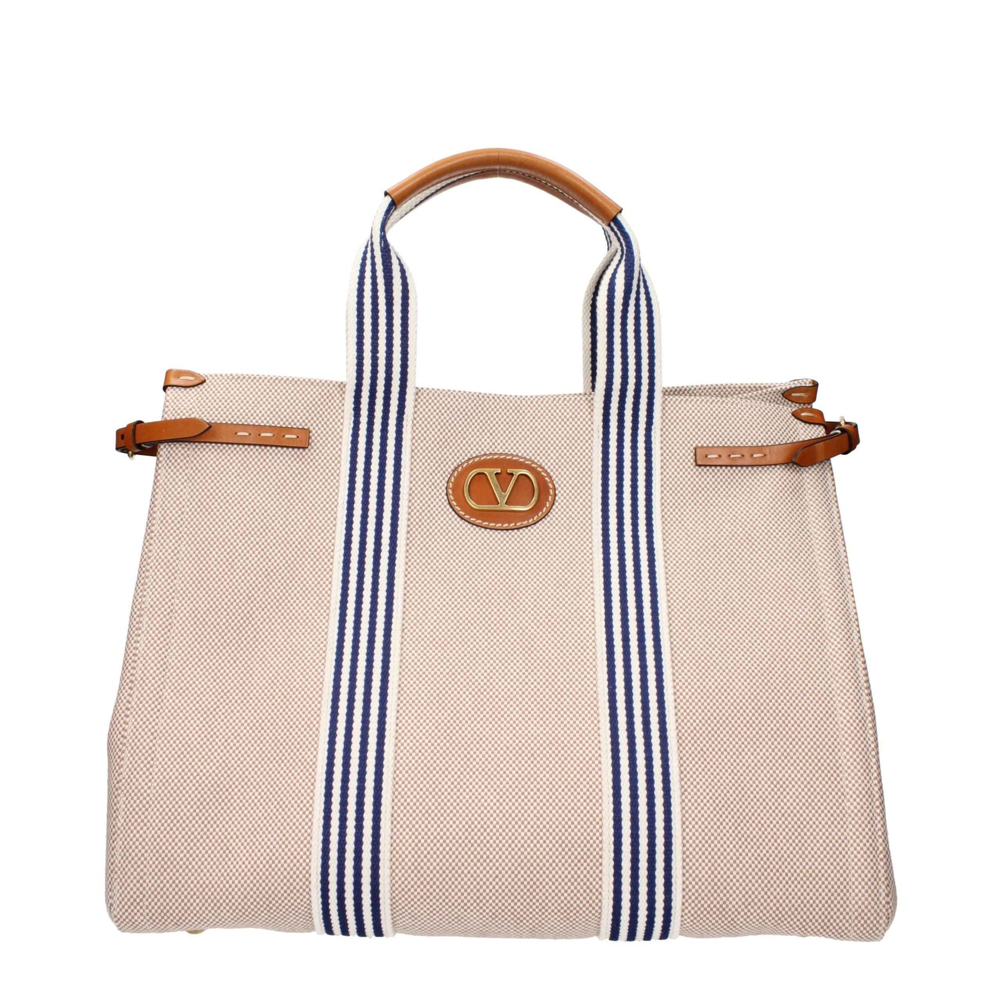 Valentino Garavani Beige Fabric Handbag
